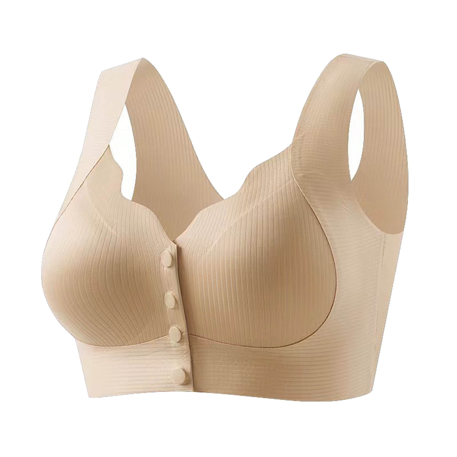 thumbnail image 2 of Sujetador de lactancia sin costuras con botones delante para mujer - Nailon/spandex, soporte antidescuelgue, para todas las estaciones, M-XXL (32B-38D), 2 of 4